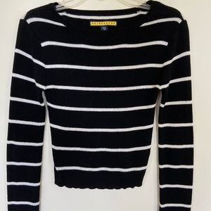 Black and White Striped Sweater
